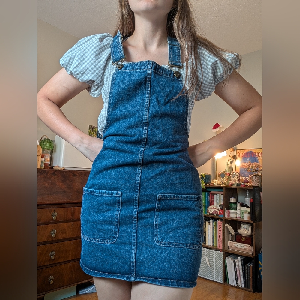 Denim&Co Blue Denim Overall Dress